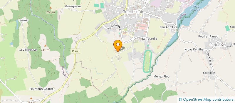 localisation de l'entreprise ALAIN INIZAN  GUERLESQUIN