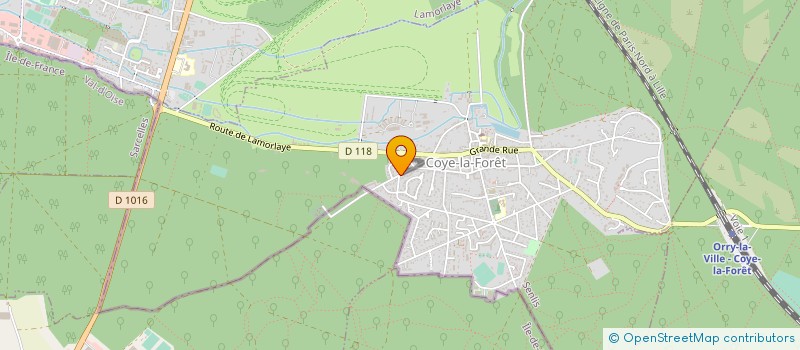 localisation de l'entreprise ALAIN J. FALOURD ET CIE  COYE-LA-FORET
