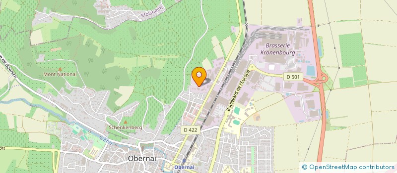 localisation de l'entreprise ALAIN KOCH - EXPERTISE ET COMMISSARIAT  OBERNAI