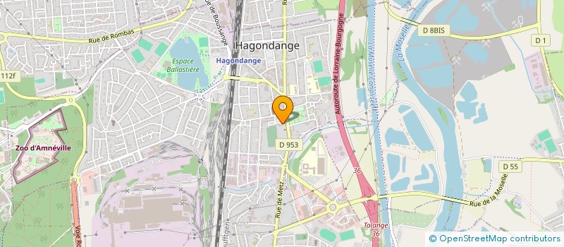 localisation de l'entreprise ALAIN KRIER PROMOTION  HAGONDANGE