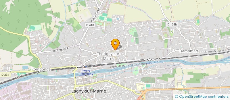 localisation de l'entreprise ALAIN LAMBOUR IMMOBILIER à THORIGNY-SUR-MARNE
