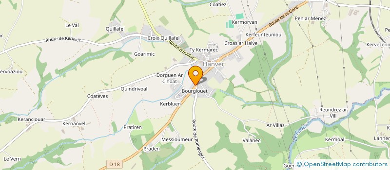 localisation de l'entreprise ALAIN LE BAGOUSSE  DAOULAS