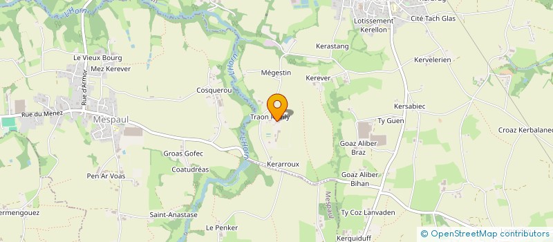 localisation de l'entreprise ALAIN LE BIAN  PLOUENAN