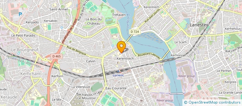 localisation de l'entreprise ALAIN LE ROUX SERVICES  LORIENT