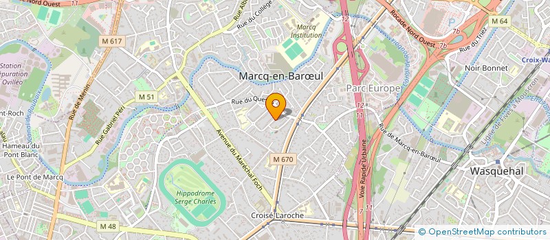localisation de l'entreprise ALAIN LESOT à MARCQ-EN-BARŒUL