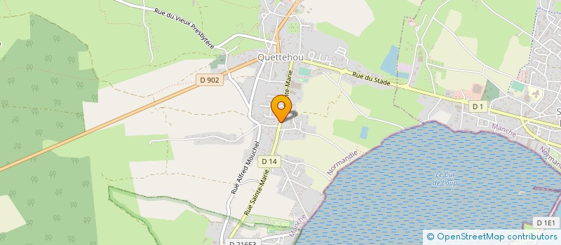 localisation de l'entreprise ALAIN & LOUIS  GOURBESVILLE  QUETTEHOU