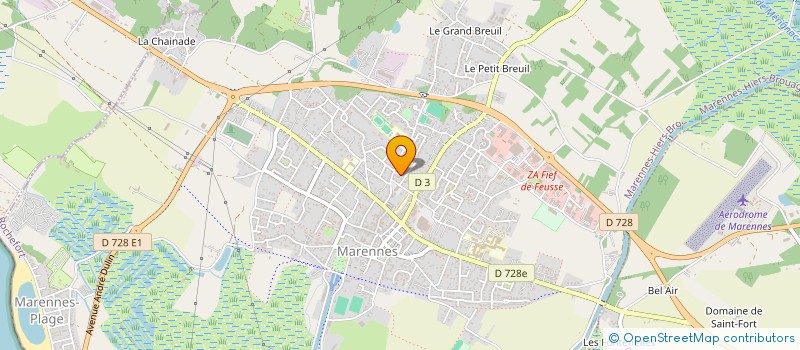 localisation de l'entreprise ALAIN MALOU 17  MARENNES-HIERS-BROUAGE