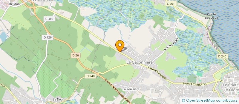 localisation de l'entreprise ALAIN MECANIQUE AUTOMOBILE  LE CHATEAU-D'OLERON