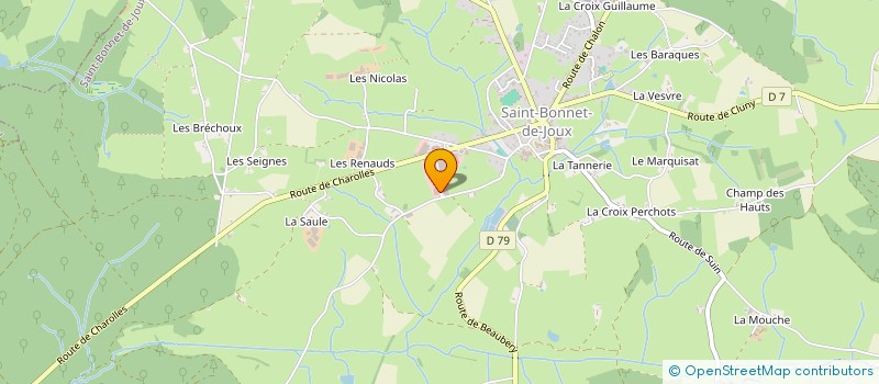 localisation de l'entreprise ALAIN MERLE IMMOBILIER  SAINT-BONNET-DE-JOUX