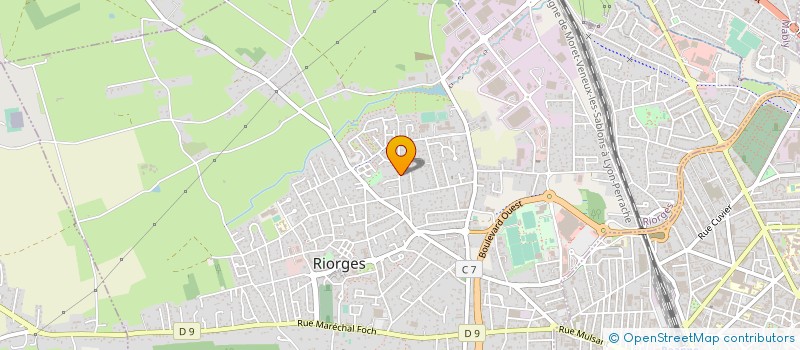 localisation de l'entreprise ALAIN MH HOLDING à RIORGES