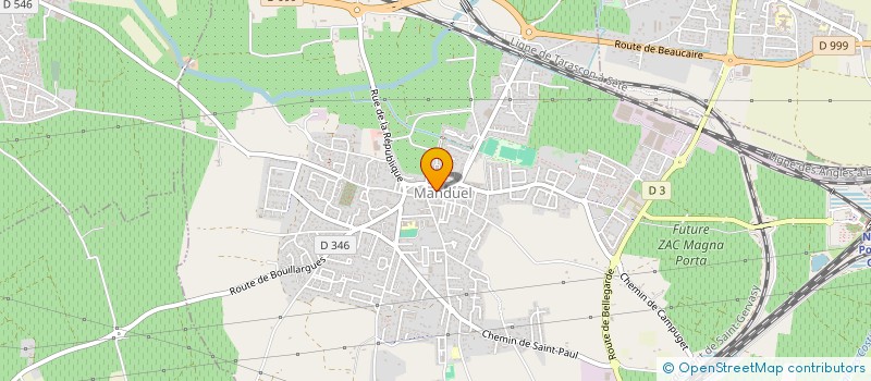 localisation de l'entreprise ALAIN MONTEIL  MANDUEL