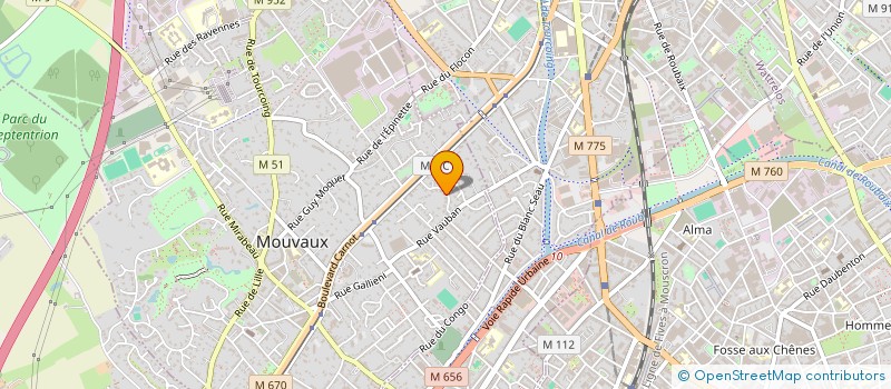 localisation de l'entreprise ALAIN MORON CONSEIL  MOUVAUX