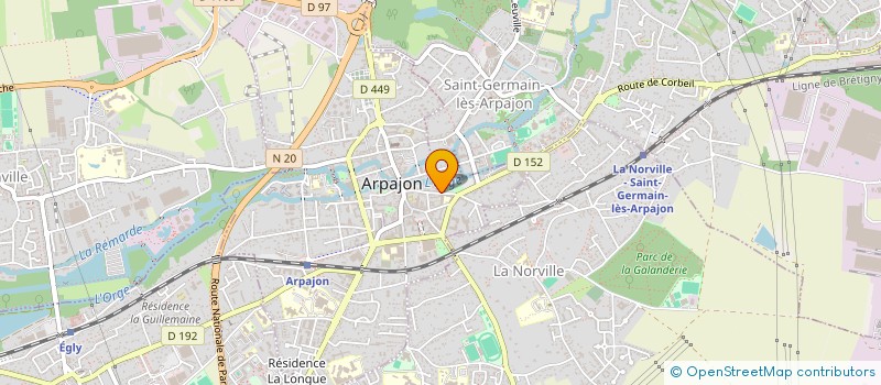 localisation de l'entreprise ALAIN PATER SAS à ARPAJON
