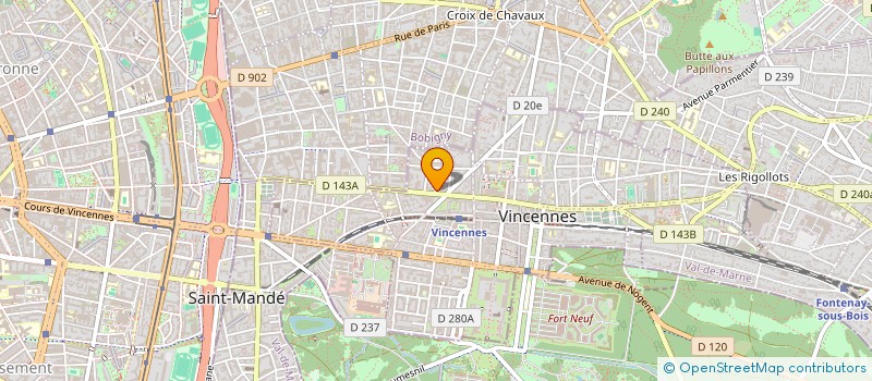 localisation de l'entreprise ALAIN PIATEK ASSISTANCE RALLYE RAID à VINCENNES
