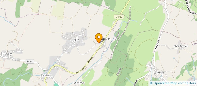 localisation de l'entreprise ALAIN PISCINES  JONZIER-EPAGNY