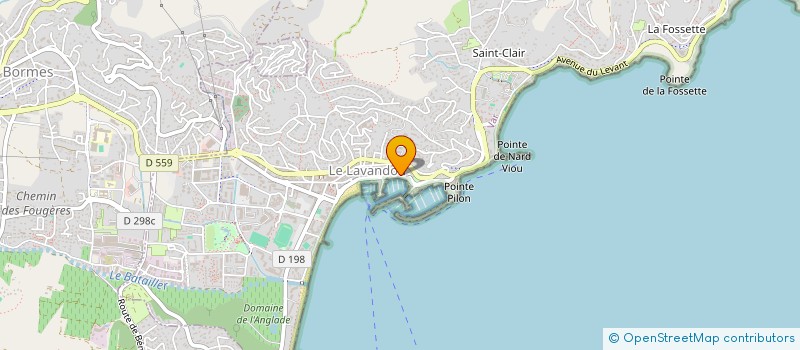 localisation de l'entreprise ALAIN PLAISANCE  LE LAVANDOU