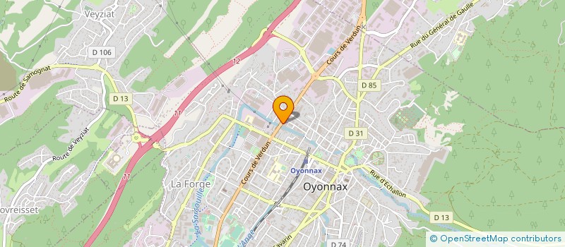 localisation de l'entreprise ALAIN PNEU SAS à OYONNAX