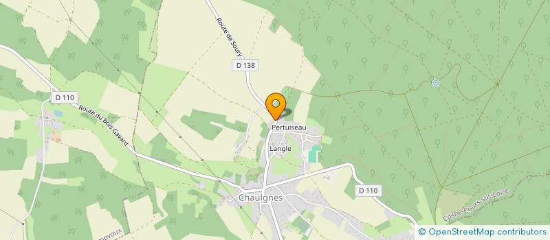 localisation de l'entreprise ALAIN RAPEAU MENUISERIE  CHAULGNES