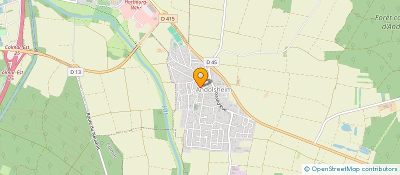 localisation de l'entreprise ALAIN REBERT - LES ATELIERS DU NEULAND  SUNDHOFFEN