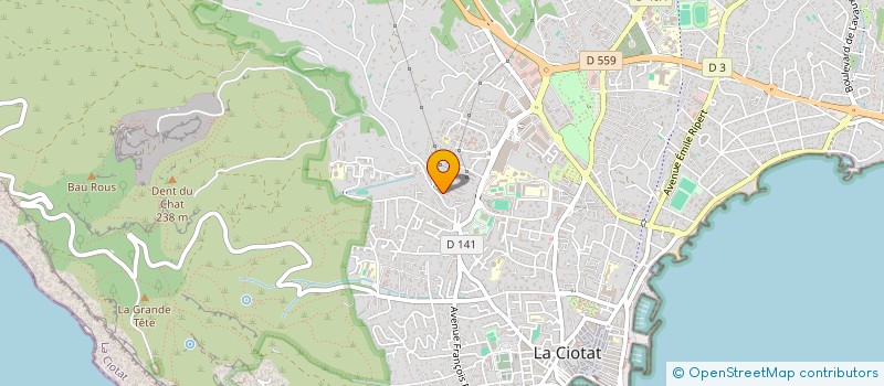 localisation de l'entreprise ALAIN REY à LA CIOTAT