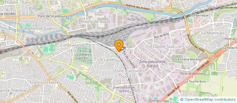 localisation de l'entreprise ALAIN ROGER  RENNES