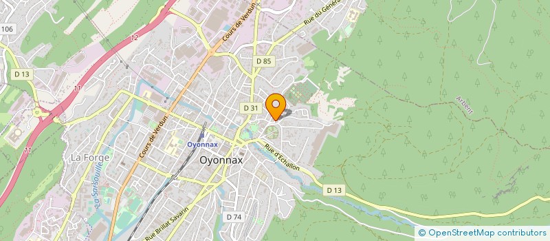 localisation de l'entreprise ALAIN SARTORIO à OYONNAX