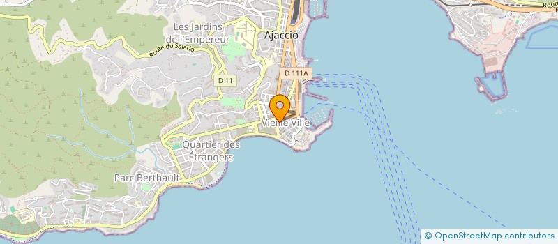 localisation de l'entreprise ALAIN SPADONI ET OLIVIER LE HAY CHARLES SANTUCCI NOTAIRES ASSOCIES D'UNE SOCIETE CIVILE PROFESSIONNELLE TITULAIRE  AJACCIO