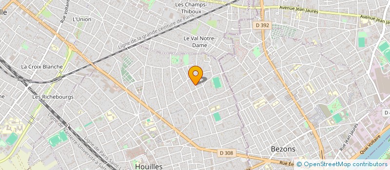 localisation de l'entreprise ALAIN SROUGI  HOUILLES