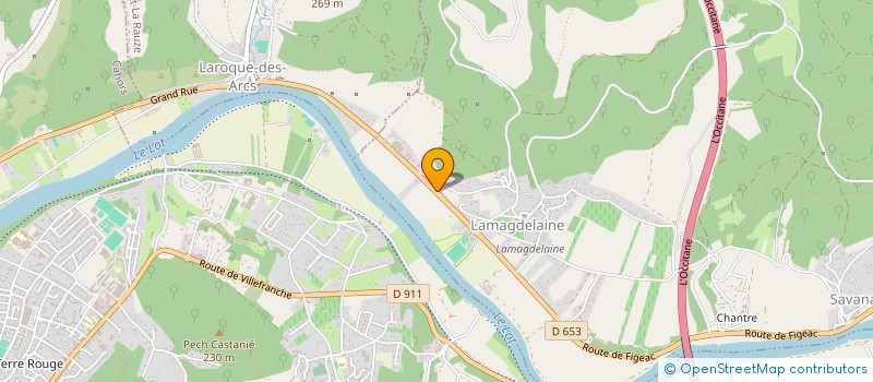 localisation de l'entreprise ALAIN TOCABEN IMMOBILIER  LAMAGDELAINE