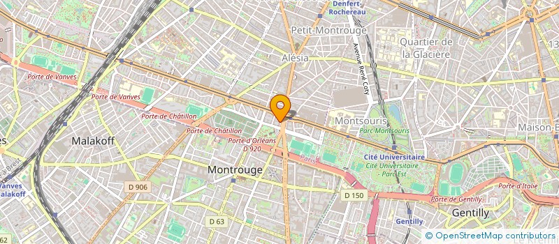 localisation de l'entreprise ALAIN VILLIERS DIFFUSION  PARIS 14