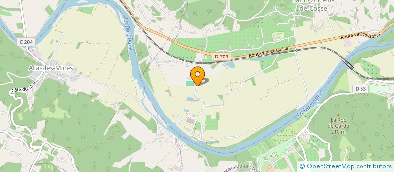 localisation de l'entreprise ALAINJO  SAINT-VINCENT-DE-COSSE