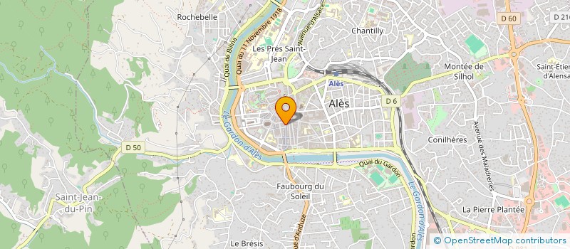 localisation de l'entreprise ALAIS à ALES