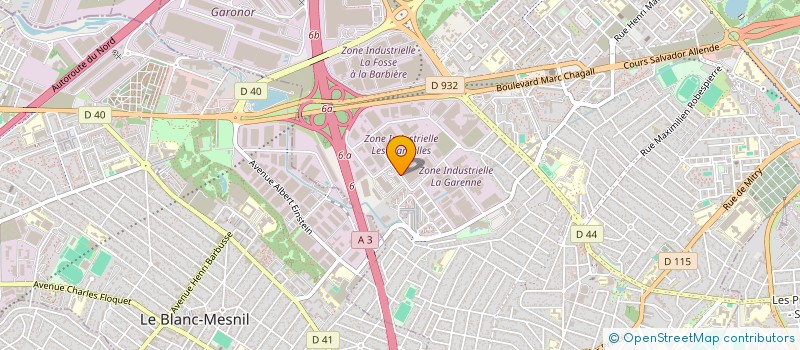 localisation de l'entreprise ALALU  AULNAY-SOUS-BOIS