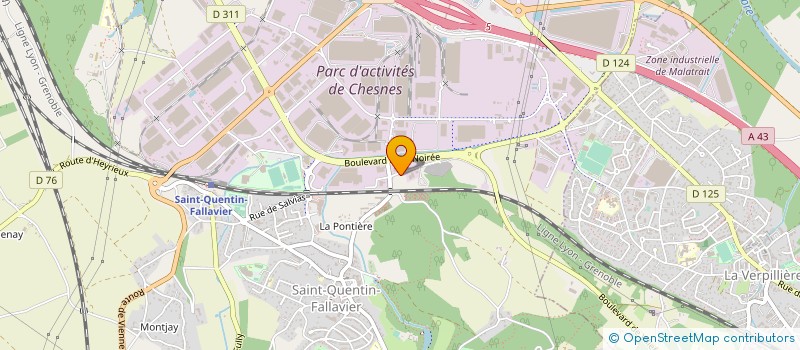 localisation de l'entreprise ALAM MEDICAL  SAINT-QUENTIN-FALLAVIER