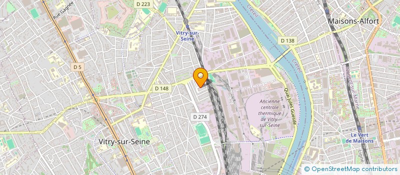 localisation de l'entreprise ALAMA à VITRY-SUR-SEINE