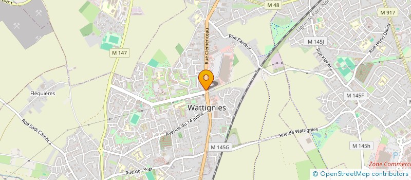 localisation de l'entreprise ALAMAL - L'ESPOIR à WATTIGNIES