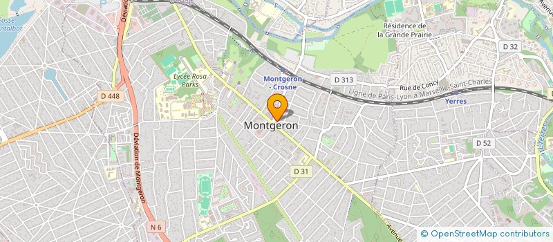 localisation de l'entreprise ALAMANDA à MONTGERON