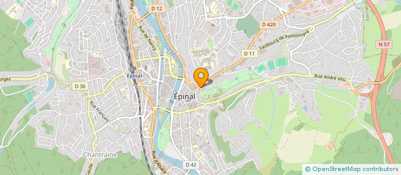 localisation de l'entreprise ALAMBIC SARL à EPINAL