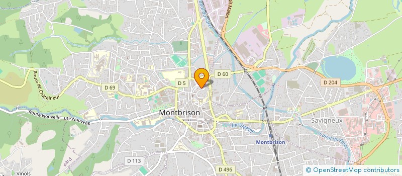 localisation de l'entreprise ALAMBICHOEUR  MONTBRISON