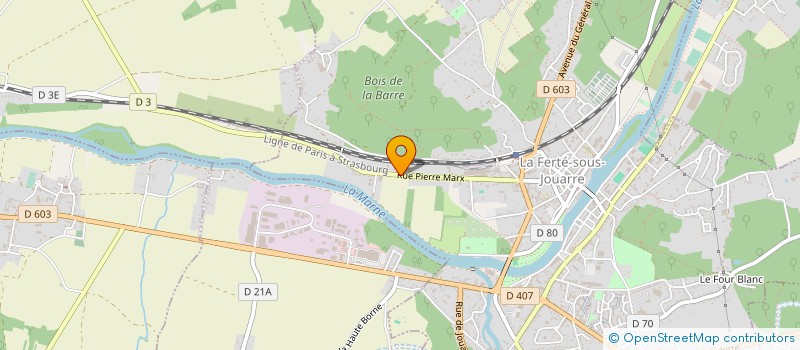 localisation de l'entreprise ALAMER BAT à LA FERTE-SOUS-JOUARRE
