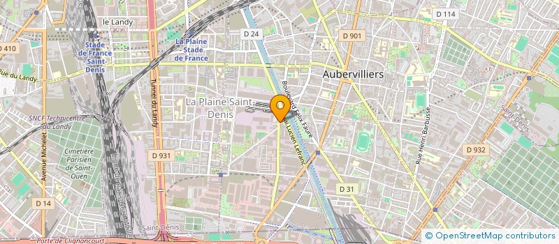 localisation de l'entreprise ALAMIN à AUBERVILLIERS