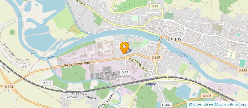 localisation de l'entreprise ALAMIN à JOIGNY