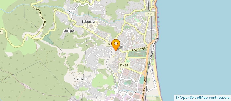localisation de l'entreprise ALAMOSOFT à BASTIA