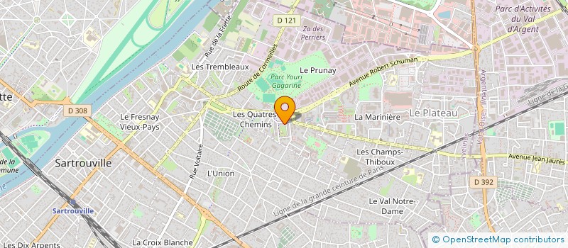 localisation de l'entreprise ALAMOUT'S PRODUCTIONS  SARTROUVILLE