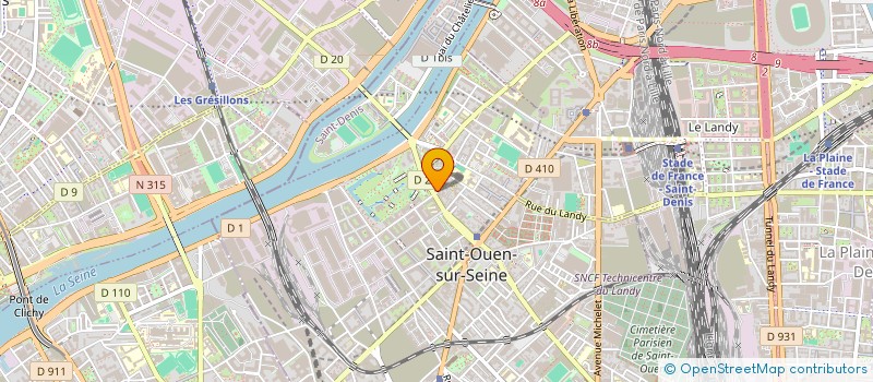 localisation de l'entreprise ALAN à SAINT-OUEN-SUR-SEINE