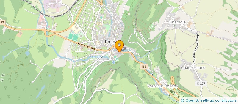 localisation de l'entreprise ALAN  POLIGNY