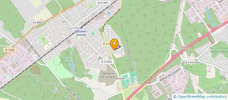 localisation de l'entreprise ALAN  CESTAS