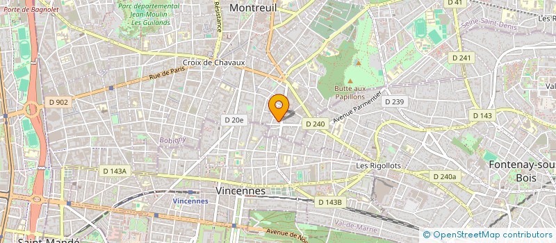 localisation de l'entreprise ALAN BOW à MONTREUIL