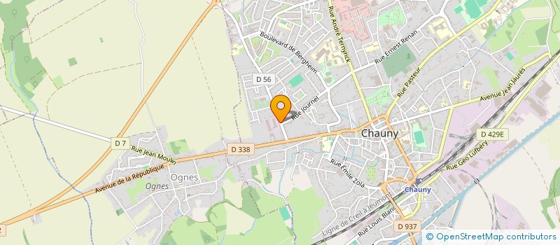 localisation de l'entreprise ALAN COUTURE  CHAUNY