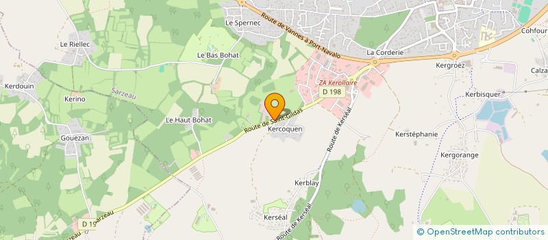 localisation de l'entreprise ALAN MORICET ENTRETIEN  SARZEAU